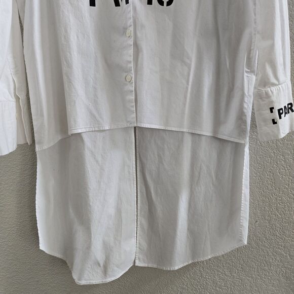 Gaelle Paris Shirt Button Down Size 2 S - Picture 4 of 8